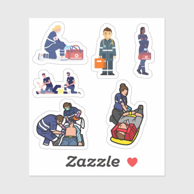 Paramedic Stickers Aufkleber (Blatt)