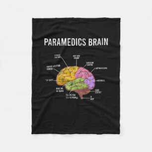 Paramedics Brain Medical EMT EMS First Aider Medic Fleecedecke