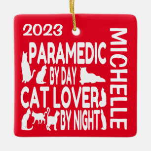 Paramedische Lieben Katzen CUSTOM Keramikornament