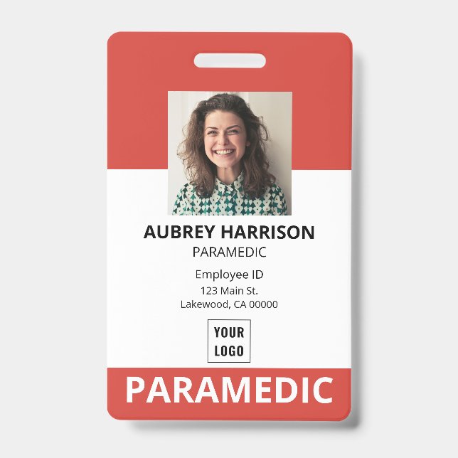 Paramedium Simple Foto ID Ausweis (Vorderseite)