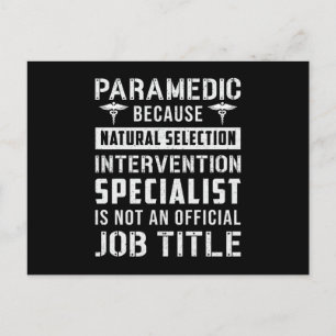 paramedizinisch, weil natürliche Auswahl Ambulanz  Postkarte
