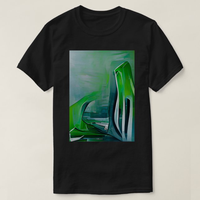 Parametric Architecture Artwork Zeichnend generati T-Shirt (Design vorne)