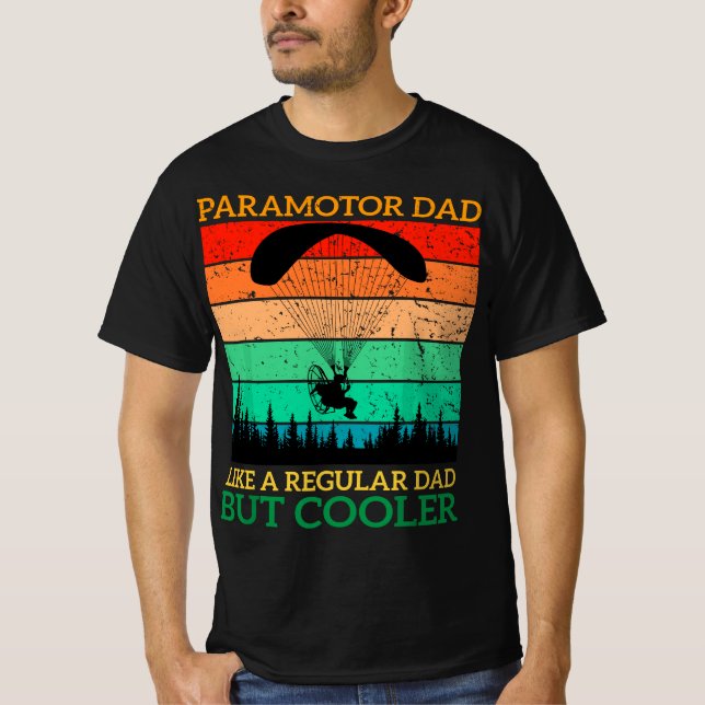 Paramotor Dad Paramotor Powered Paraglider paragli T-Shirt (Vorderseite)