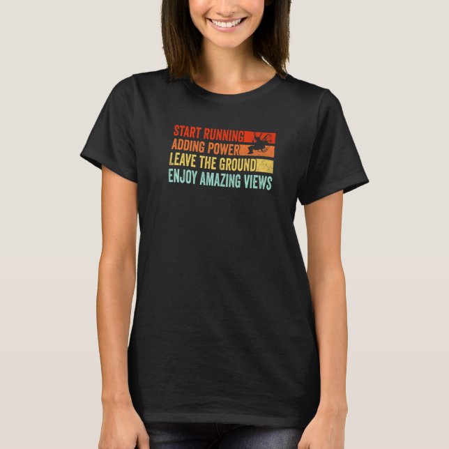 Paramotor Pilot Genießen Sie Phantastische Ausblic T-Shirt (Vorderseite)