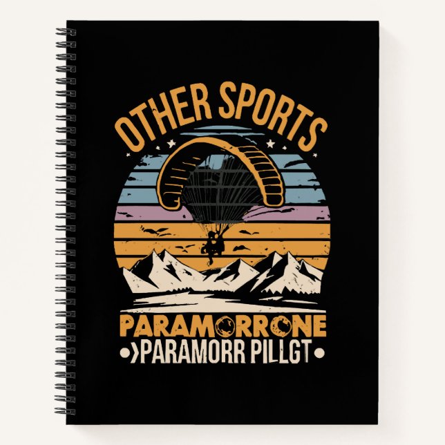 Paramotor-Pilot Paramotoring Notizbuch (Vorderseite)