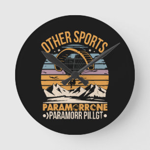 Paramotor-Pilot Paramotoring Runde Wanduhr