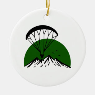 Paramotor Retro Keramik Ornament