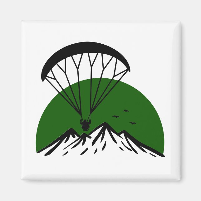 Paramotor Retro Magnet (Vorne)