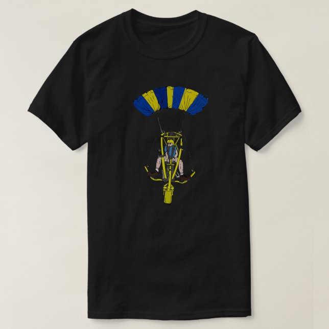 Paramotor trike PowrachutePegasus T-Shirt (Design vorne)