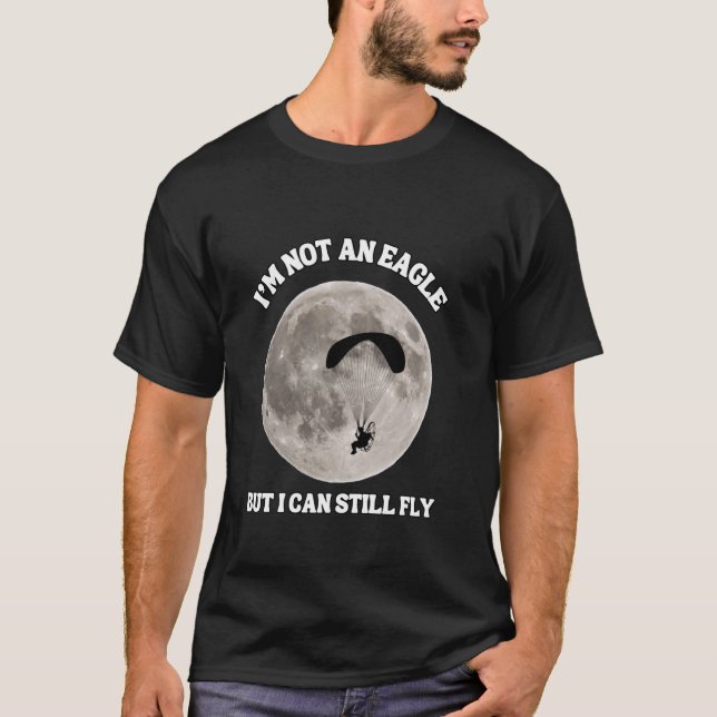 Paramotorflug Pilot Pilotin mit einem T-Shirt (Vorderseite)
