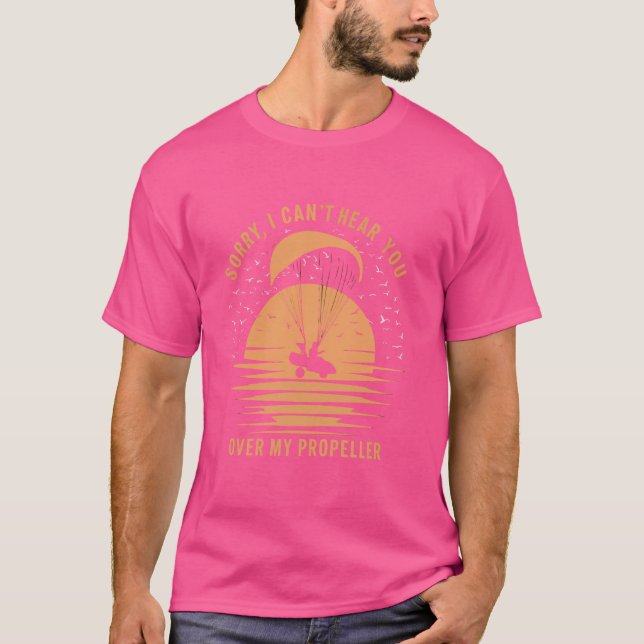 Paramotorflugzeug-Paramotor-Pilot T-Shirt (Vorderseite)