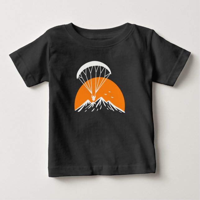 Paramotoring Retro Vintag Baby T-shirt (Vorderseite)