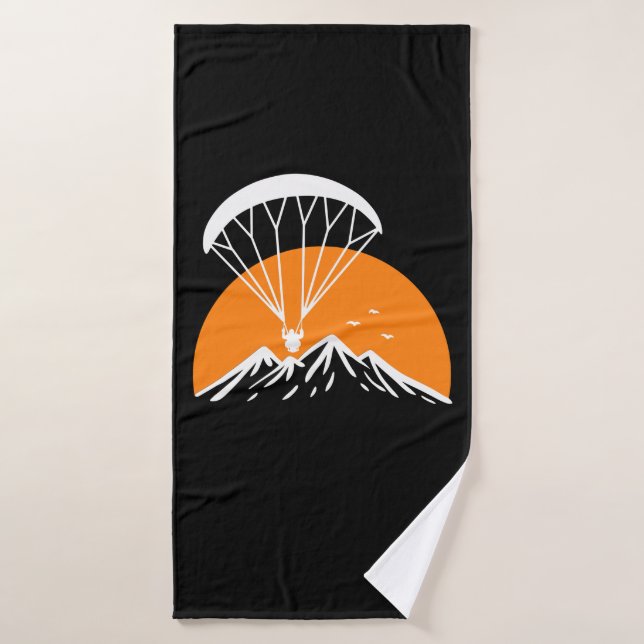 Paramotoring Retro Vintag Badehandtuch (Badehandtuch)