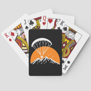 Paramotoring Retro Vintag Spielkarten