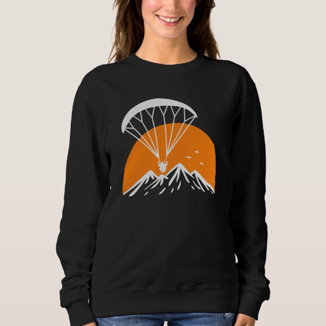 Paramotoring Retro Vintag Sweatshirt (Vorderseite)