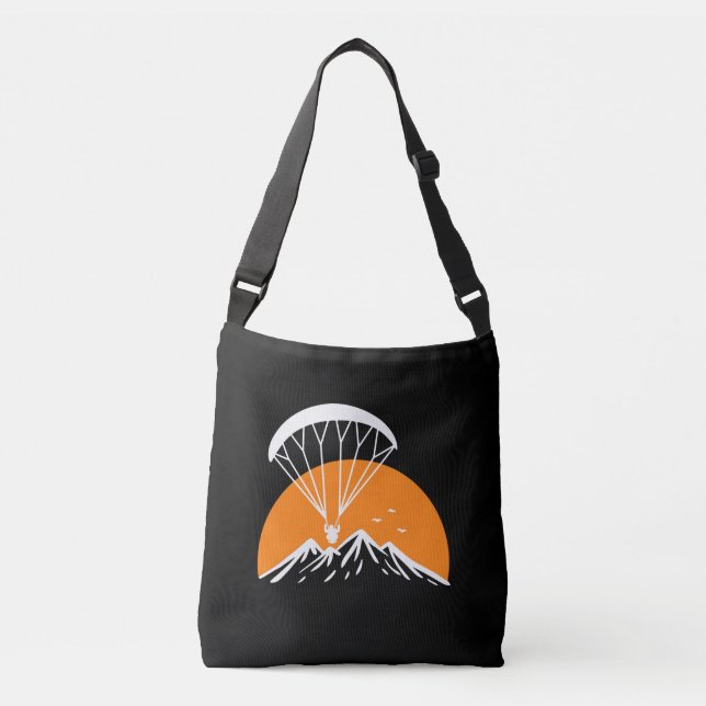 Paramotoring Retro Vintag Tragetaschen Mit Langen Trägern (Vorderseite)