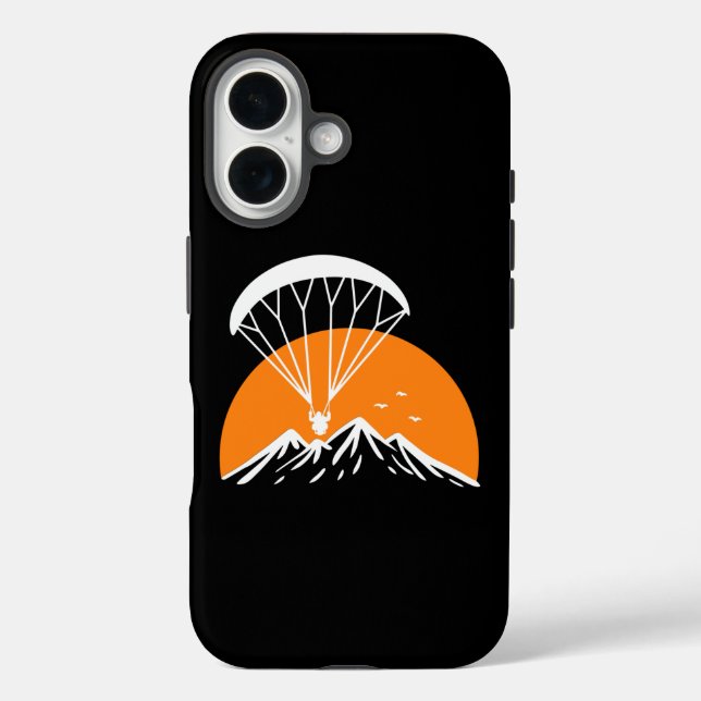 Paramotoring Retro Vintage Case-Mate iPhone Hülle (Rückseite)