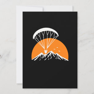 Paramotoring Retro Vintage Einladung