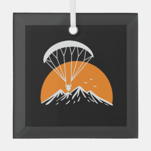 Paramotoring Retro Vintage Ornament Aus Glas