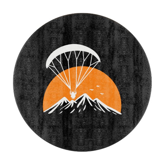 Paramotoring Retro Vintage Schneidebrett (Vorderseite)