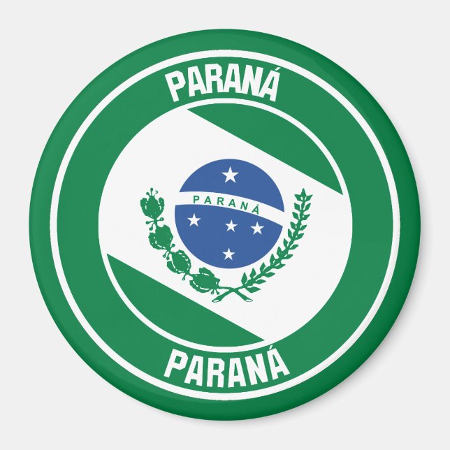 Paraná-RundEmblem Magnet (Vorne)