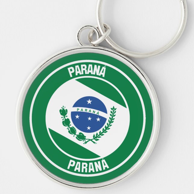 Paraná-RundEmblem Schlüsselanhänger (Vorne)