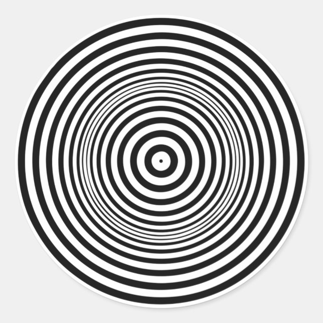 Paranoia Runder Aufkleber (Vorderseite)