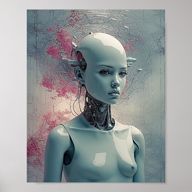 Paranoid Android - Dynamische surreale Kunst Poster (Vorne)
