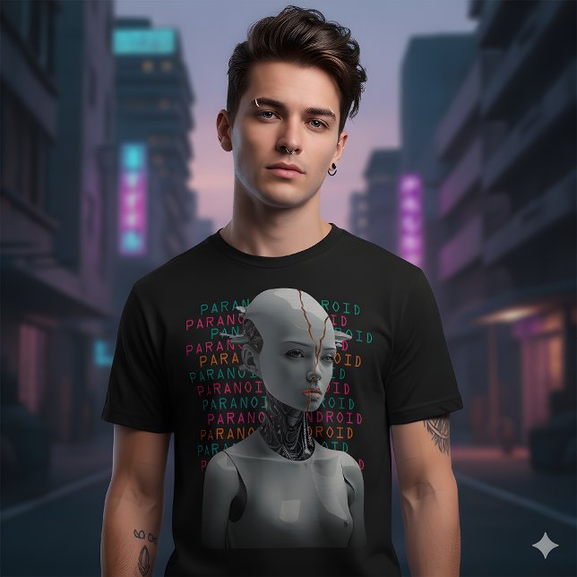 Paranoid Android Grafik T-Shirt (Von Creator hochgeladen)