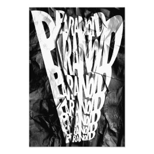 PARANOID! Grafikposter Fotodruck