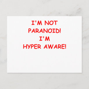 paranoid postkarte