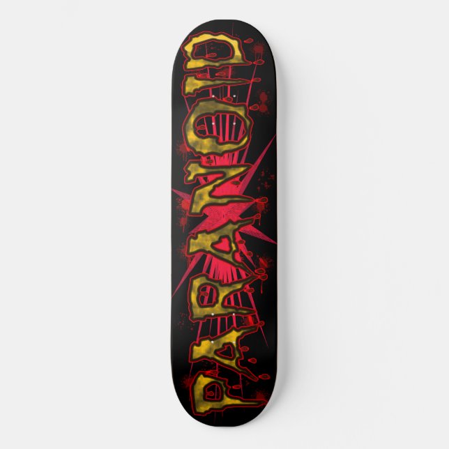 paranoid skateboard (Vorderseite)