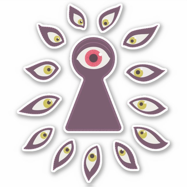 Paranoide Angst Aufkleber (Vorderseite)