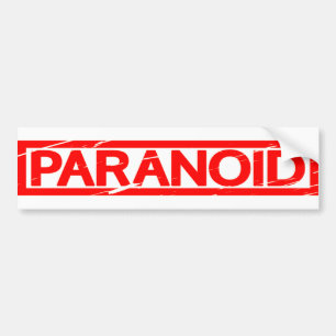 Paranoide Briefmarke Autoaufkleber
