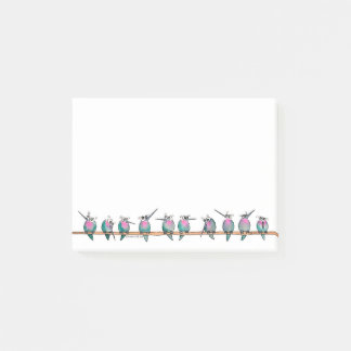 Paranoide Kolibripost-itanmerkungen Post-it Klebezettel