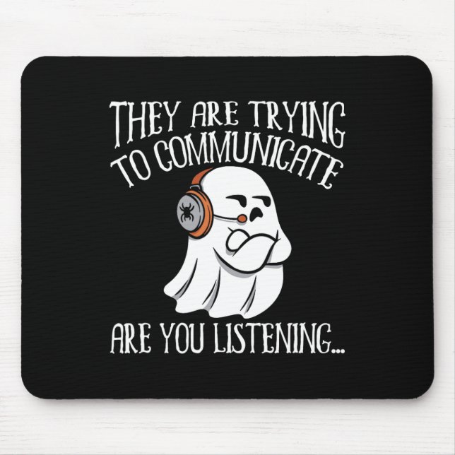 Paranormal Evp Jagd Geist Jäger Abenteuer Mousepad (Vorne)