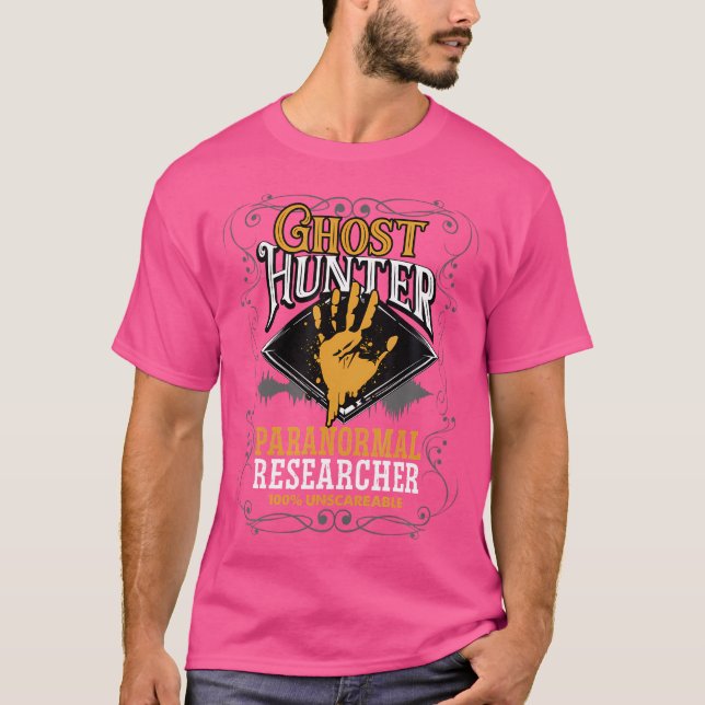 Paranormal Forscher Ermittler Ghost Hunter T-Shirt (Vorderseite)