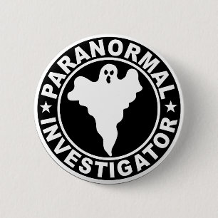 Paranormal Forscher-Logo-Halloween-Kostüm Button