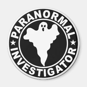 Paranormal Forscher-Logo-übernatürlicher Geist Magnet