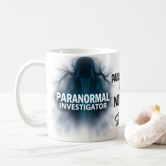 Paranormal-Ghost-Zitat Kaffeetasse (Mit Donut)