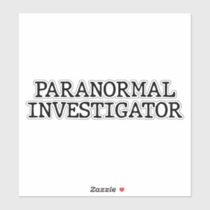 Paranormal Investigator Geisterjagd EVP Aufkleber