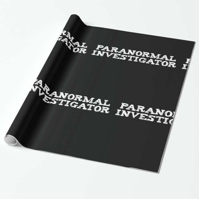 Paranormal Investigator Geisterjagd Geschenkpapier (Ungerollt)