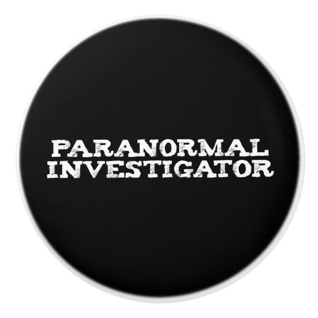 Paranormal Investigator Geisterjagd Keramikknauf (Vorderseite)