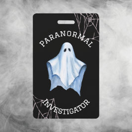 Paranormal Investigator Ghost & Cobnets Black Ausweis