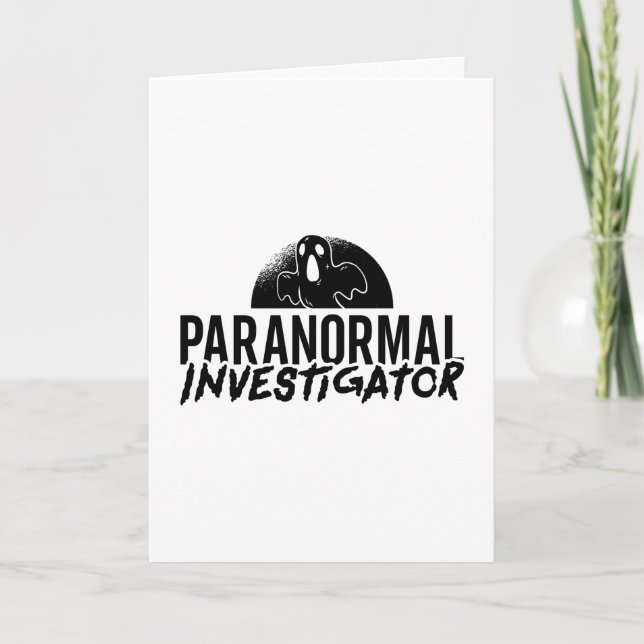 Paranormal Investigator Ghost Hunter Ghost Jäger Karte (Vorderseite)