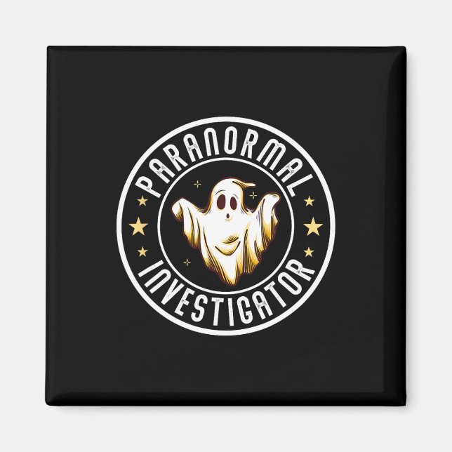 Paranormal Investigator Ghost Hunter Ghost Jäger Magnet (Vorne)