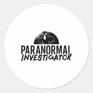 Paranormal Investigator Ghost Hunter Ghost Jäger Runder Aufkleber