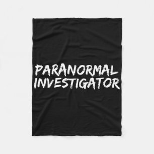 Paranormal Investigator Ghost Hunting Evp Hallowee Fleecedecke