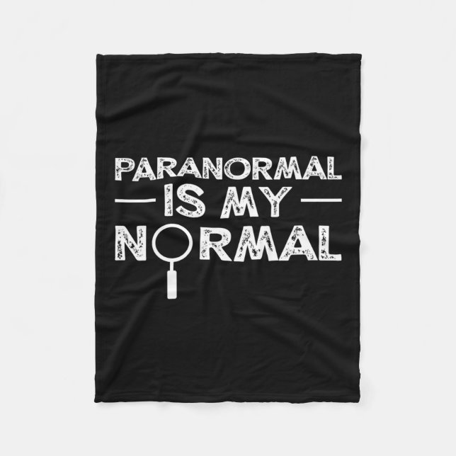Paranormal Investigator Ghost Junting Funny Gift Fleecedecke (Vorderseite)