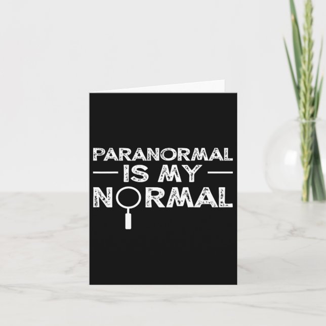 Paranormal Investigator Ghost Junting Funny Gift Karte (Vorderseite)